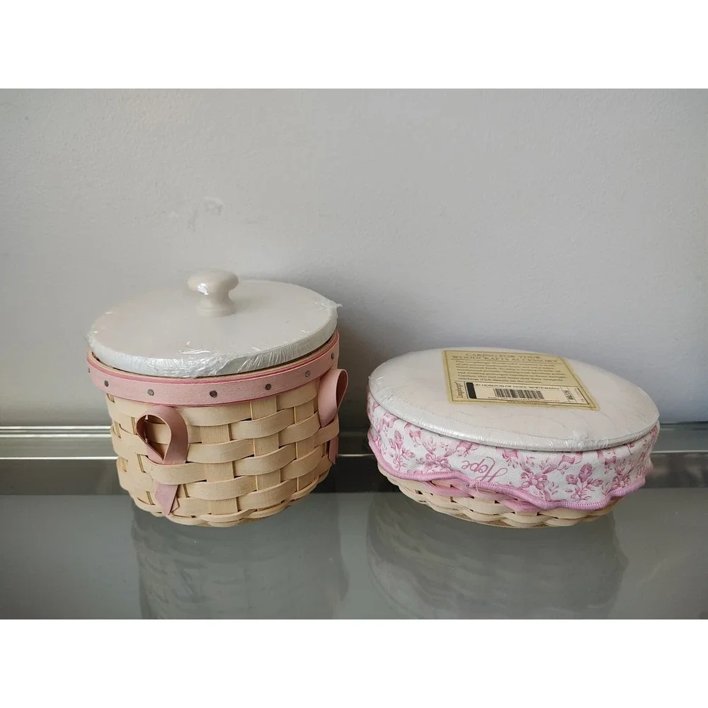 Longaberger Basket Hope pair 2006 2003 Horizon of Hope‎ Breast Cancer